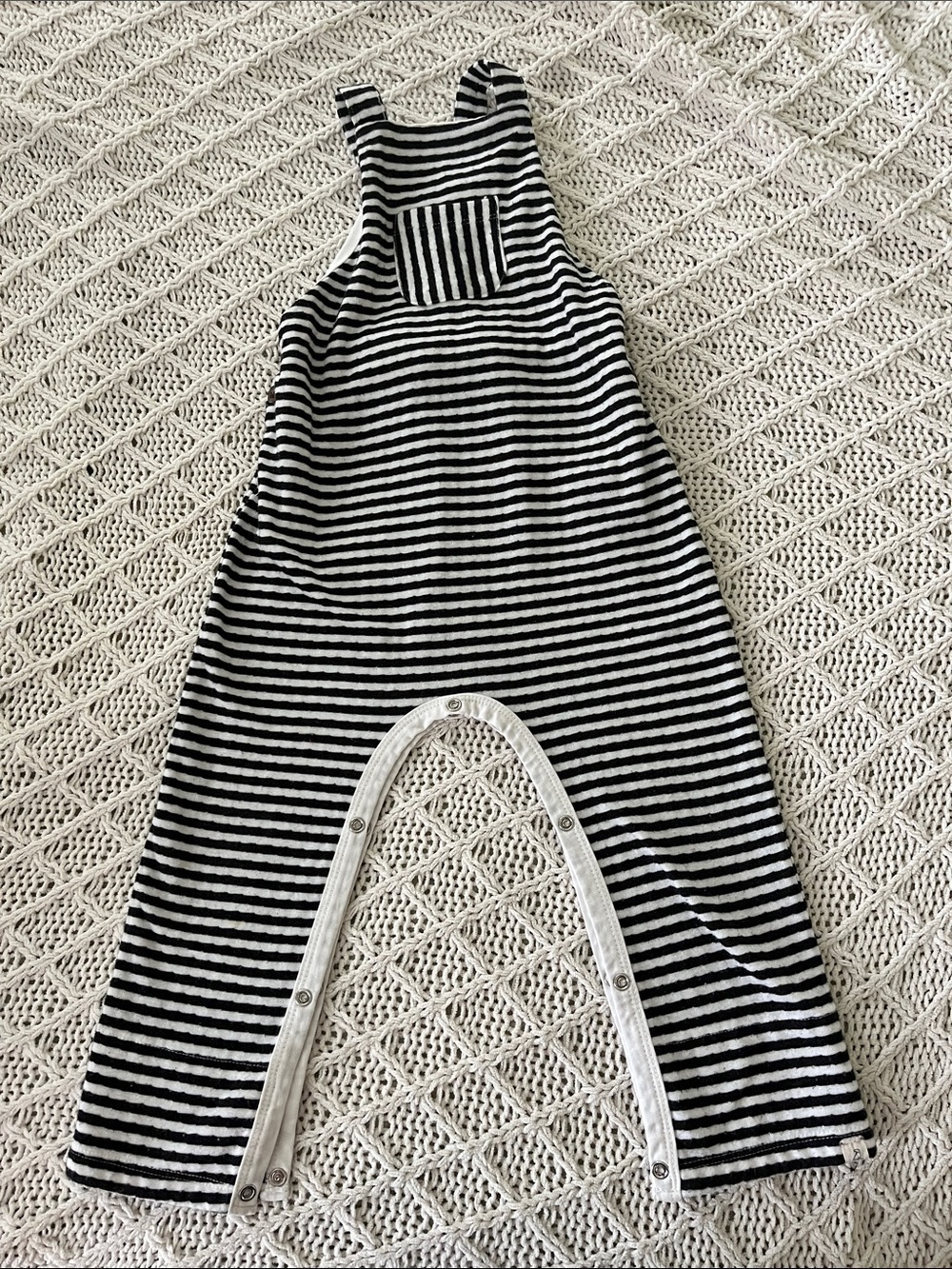 Black & White Striped Kids One-Piece Bodysuit